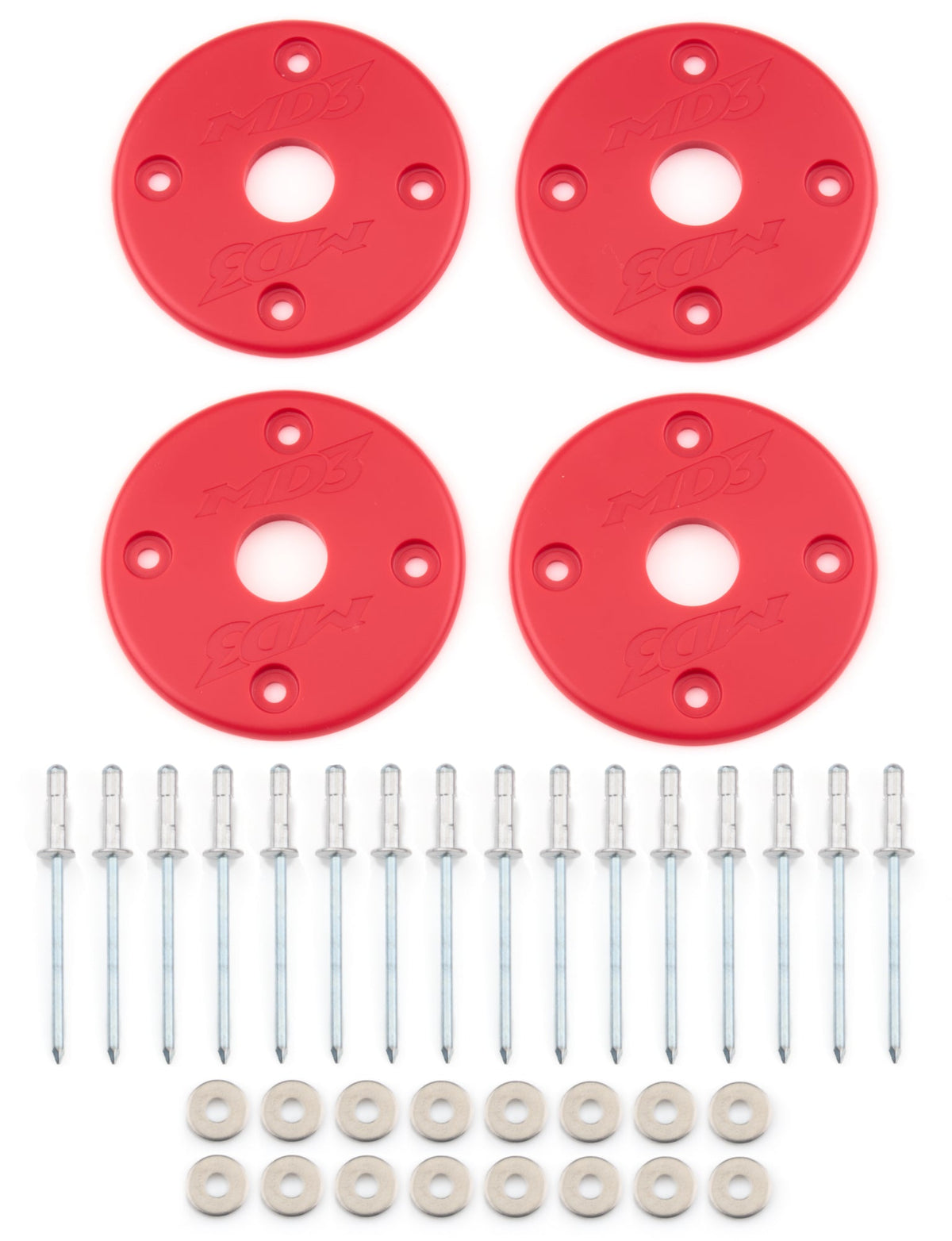 Scuff Plate Plastic Red 4-Pack MD3 - 3000134951R
