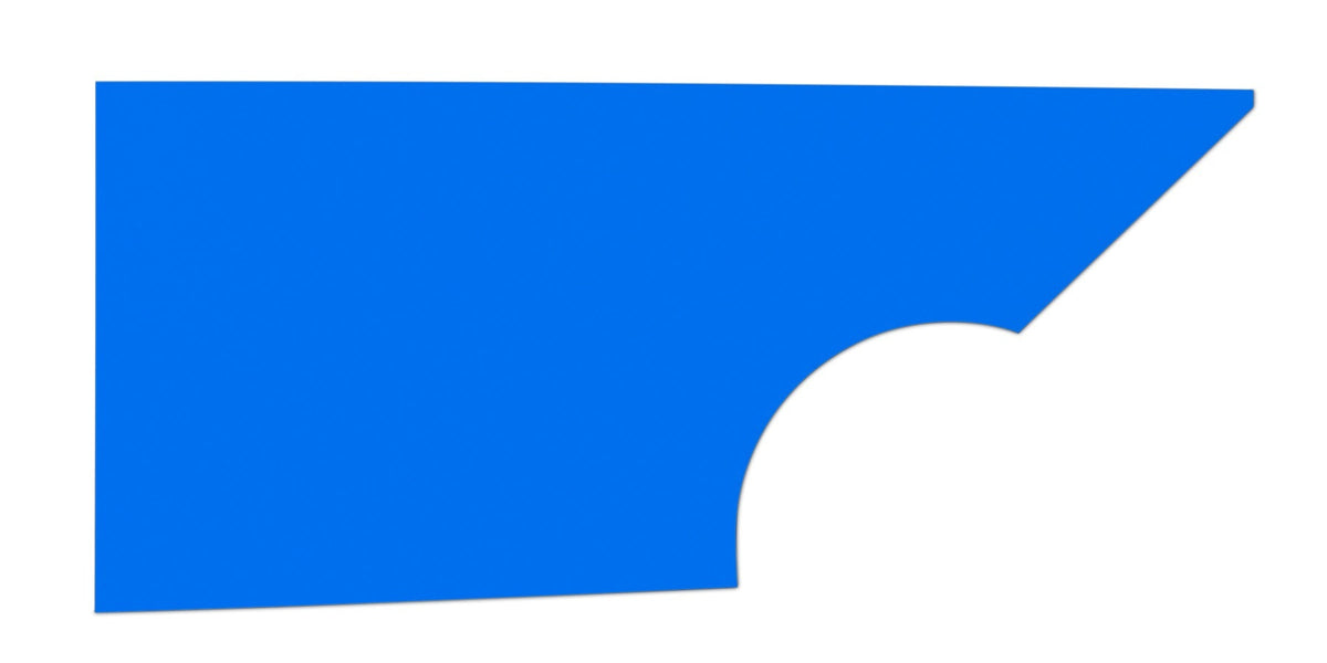 Qtr Panel High Impact Plastic Blue Right - 3400127351CBR
