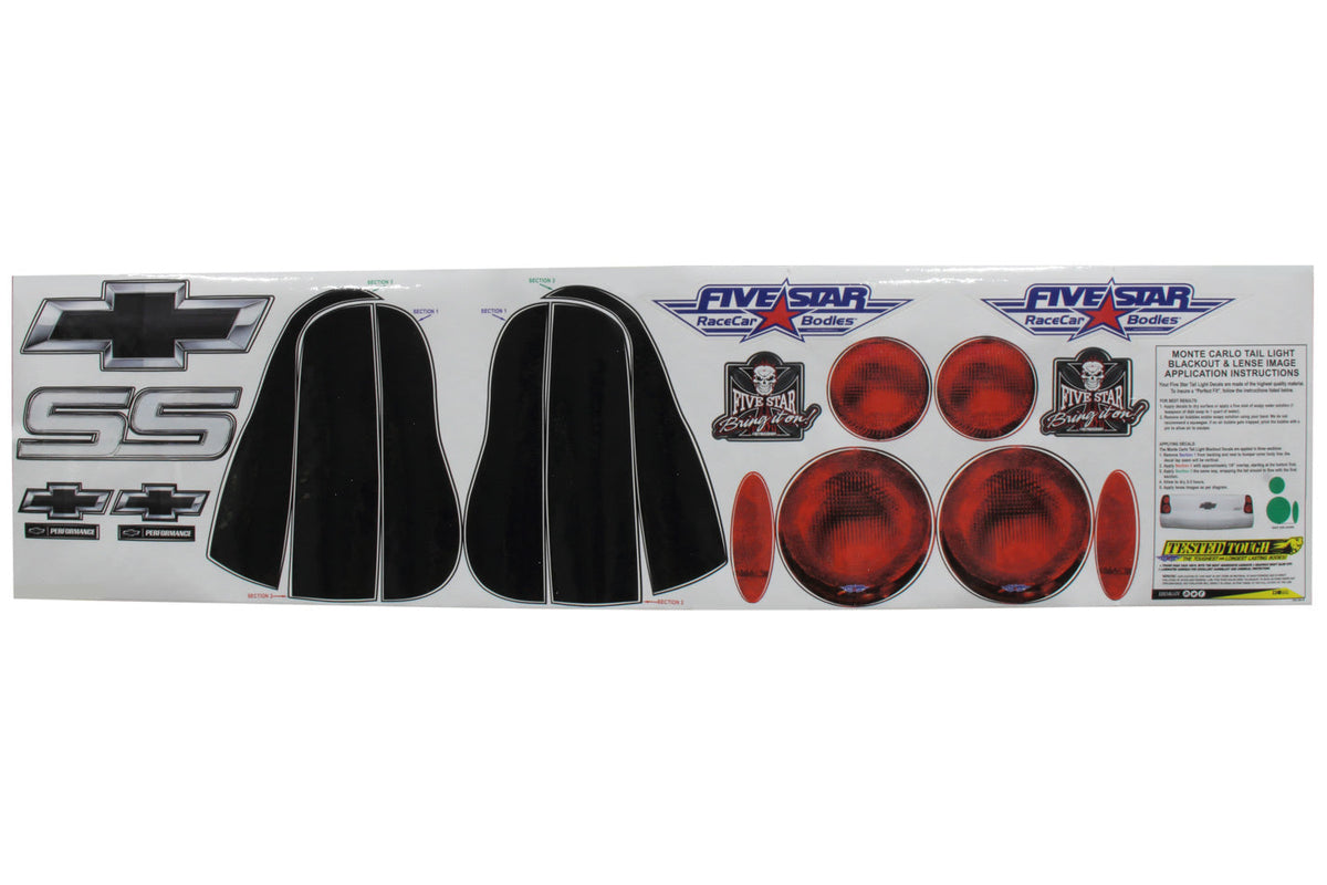 00 M/C Tailight Decals - 630450ID