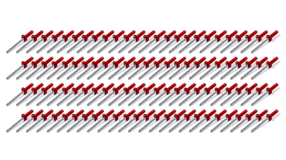 Sml Hd Rivet Red Multi-Grip 100pk - 814R100S