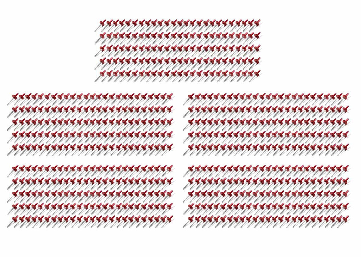 Lrg Hd Rivet Red Multi-Grip 500pk - 814R500L