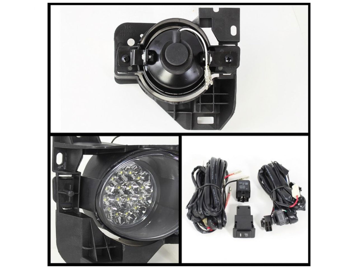 FR SPORT Spyder Nissan Maxima 09-12 LED Fog Lights w/Switch - Clear