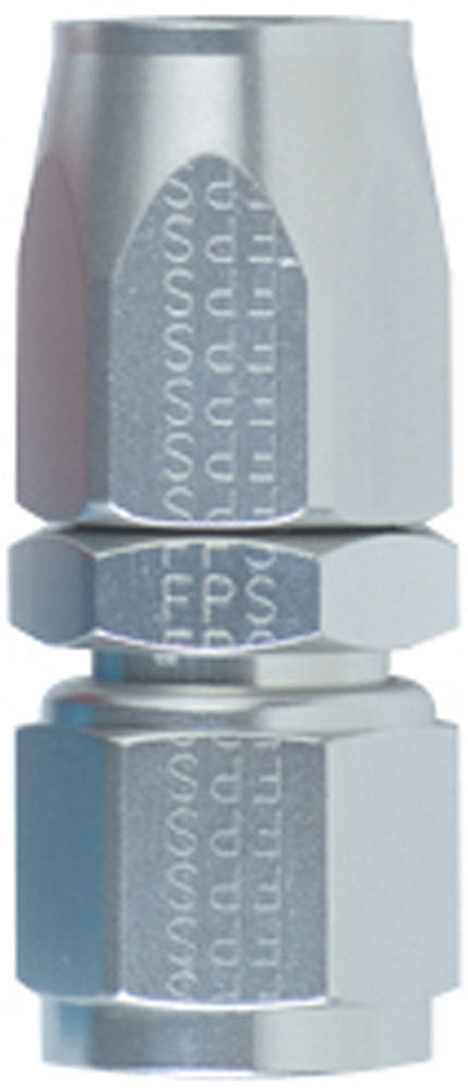 #12 Straight Power Flow Hose End - Clear - 100112CL