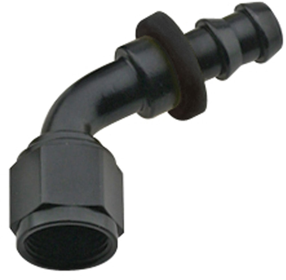 Hose Fitting #16 60 Deg Push Lock Black - 206016BL