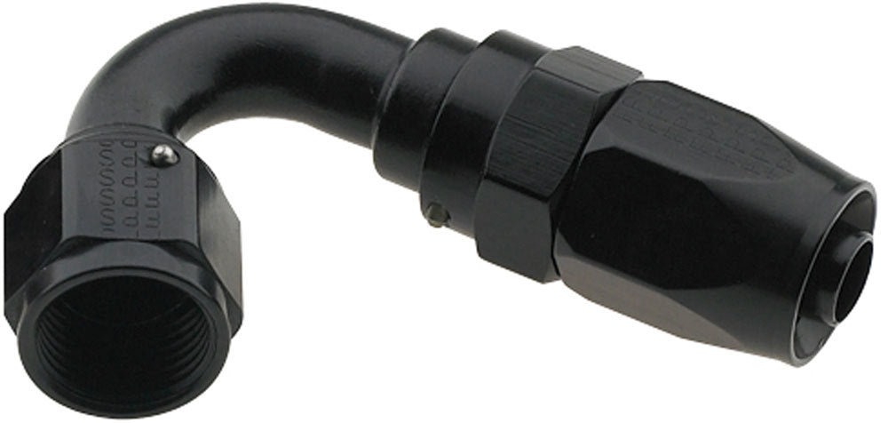 Hose Fitting #6 120 Deg Pro-Flow Black - 231206BL