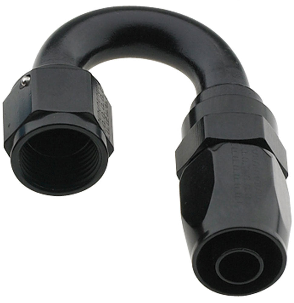 Hose Fitting #12 180 Deg Pro-Flow Black - 231812BL