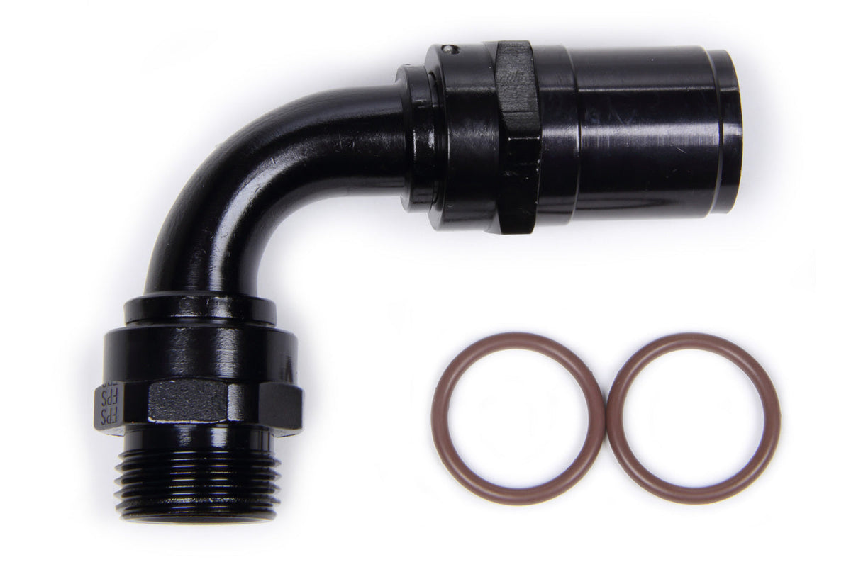 #12 Race-Rite Crimp-On Hose End 90-Degree - 2609012RAD