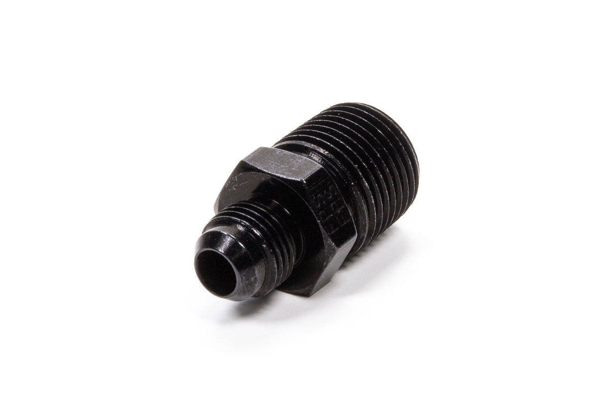 Straight Adapter Fitting #6 x 1/2 MPT Black - 481668BL