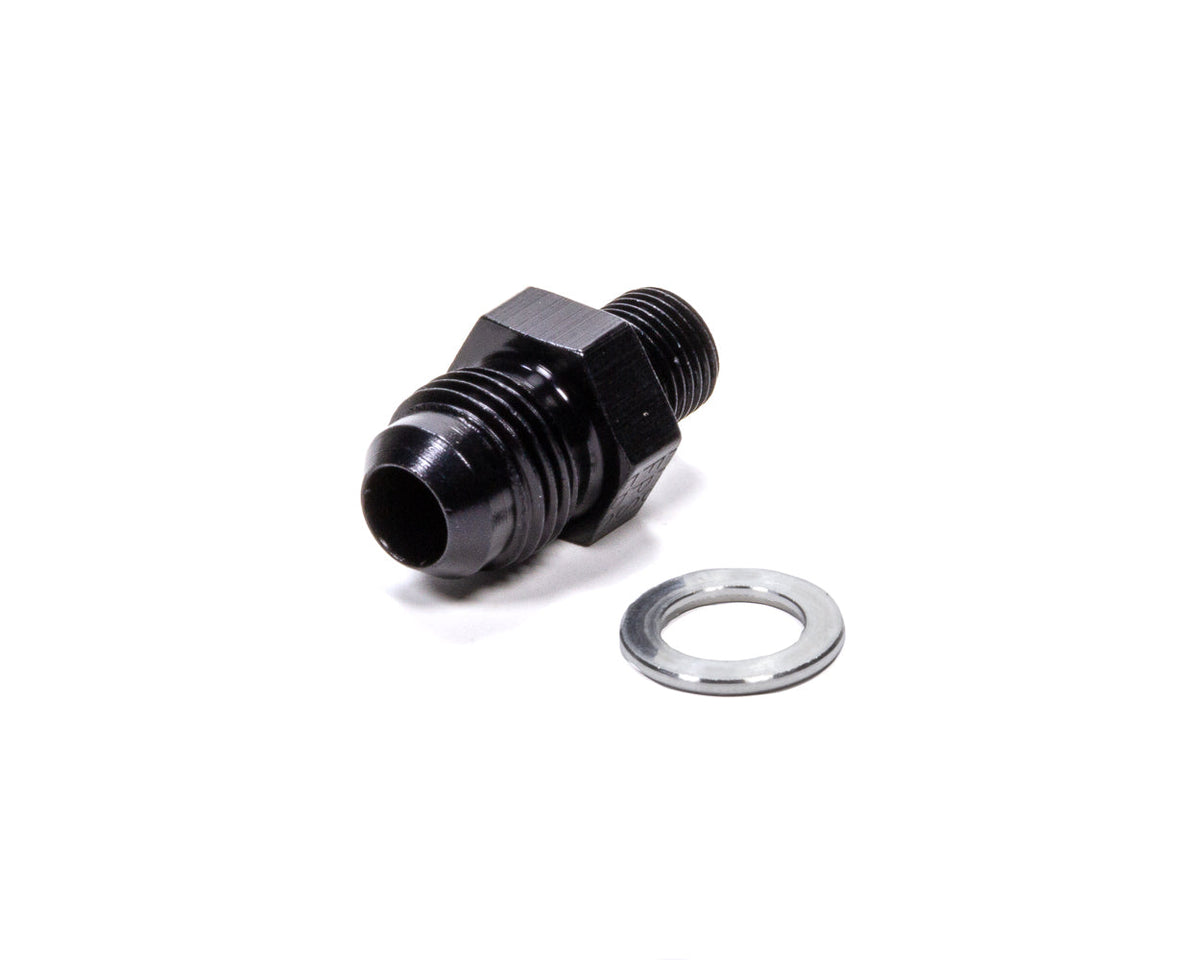 #6 x 1/8NPS Transmission Adapter Fitting Black - 481671BL