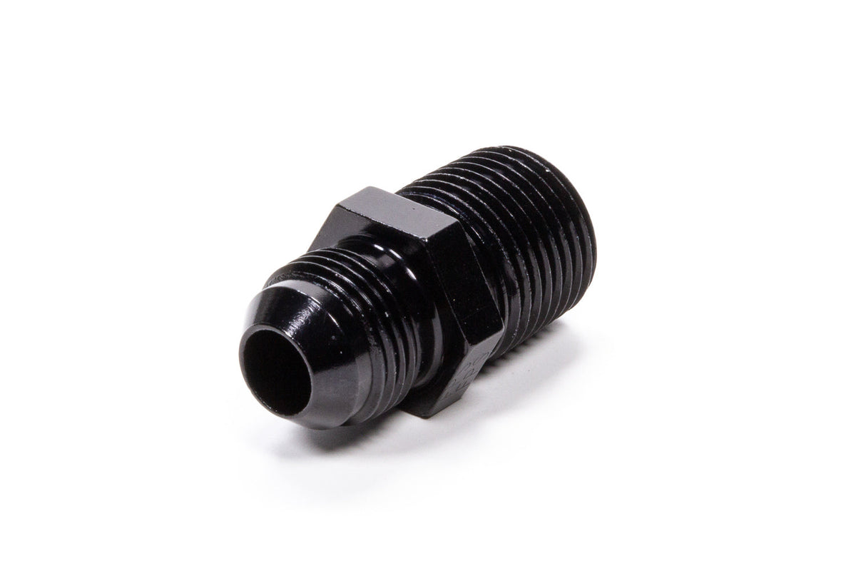 Straight Adapter Fitting #8 x 1/2 MPT Black - 481688BL