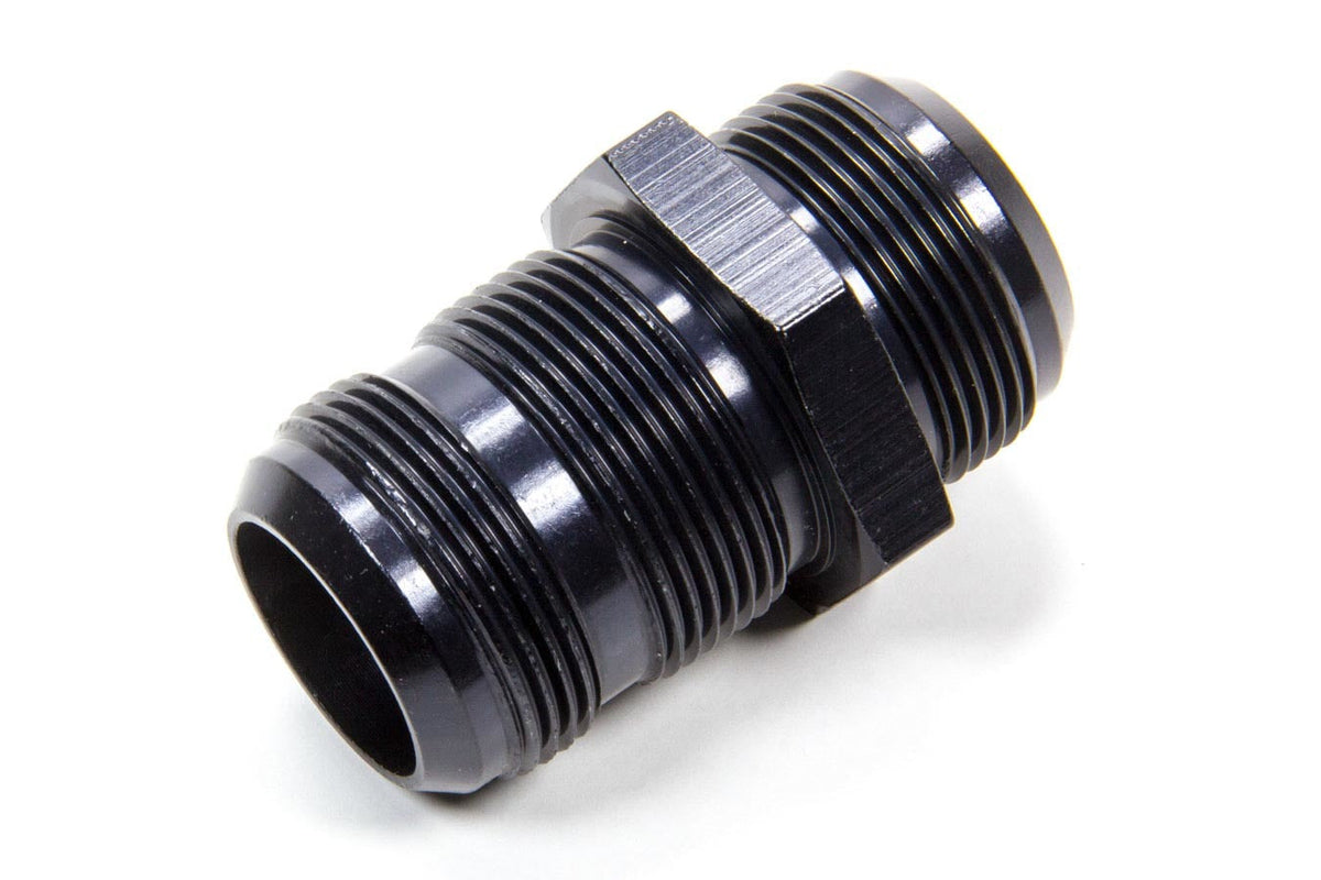 Str Bulkhead Fitting #20 Black - 483220BL