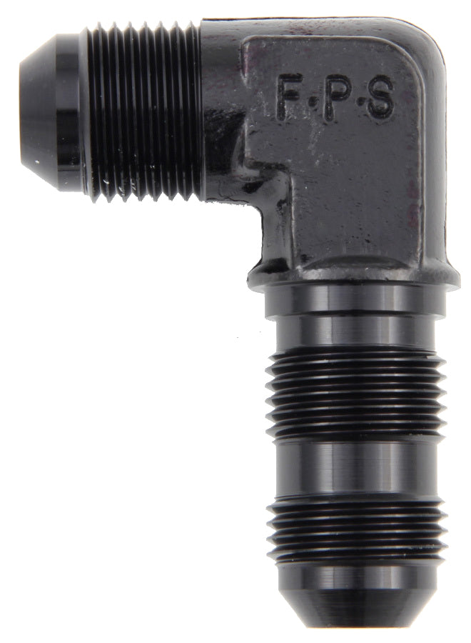 #3 x 90 Deg Bulkhead Fitting Black - 483303BL