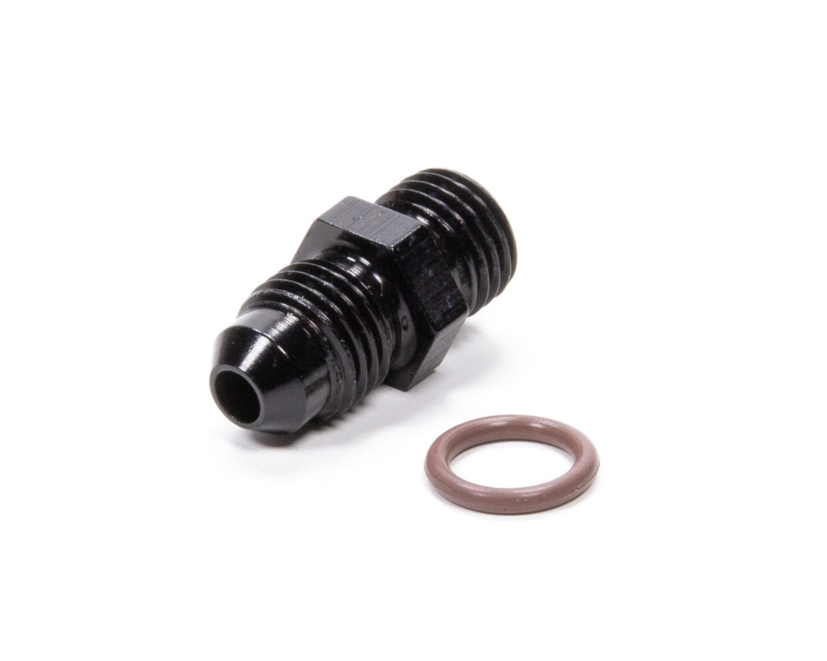 #4 x 7/16-20 (#4) Radius O-Ring Fitting Black - 495125BL