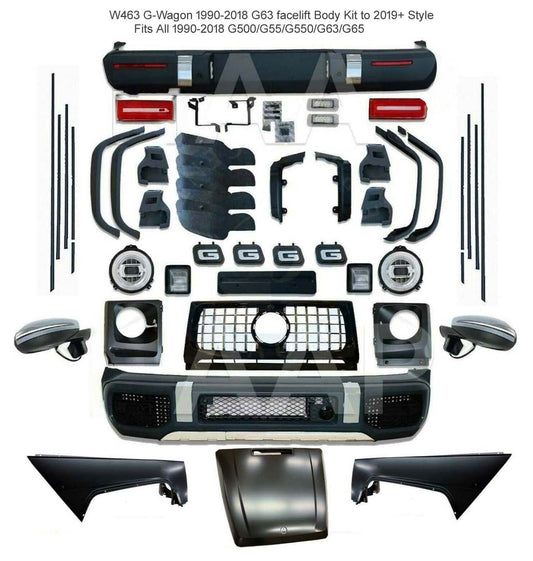 STRATEC SYSTEMS G63 Body Kit Facelift 2020 + Style Bumper Conversion G500 G550 G55 G-Wagon New -...