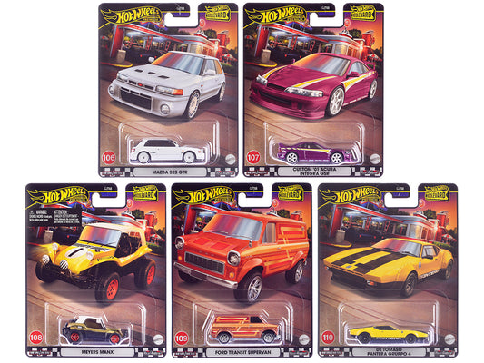 "Boulevard 106-110" 5 piece Set "Premium" 2024 Series Diecast Model Cars by Hot Wheels free shipping USA