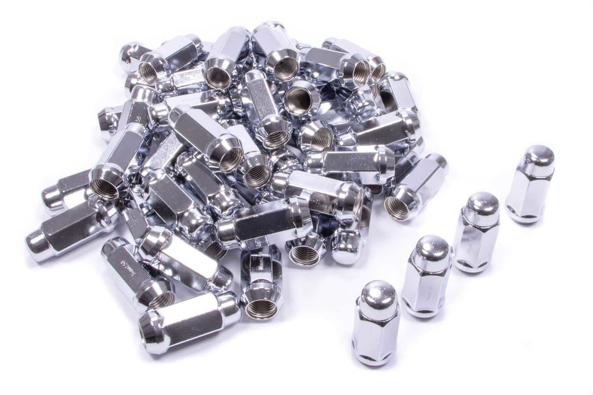 60 Lugnuts 1/2 Acorn Bulge 3/4 Hex Extra Long - 41188XLHT