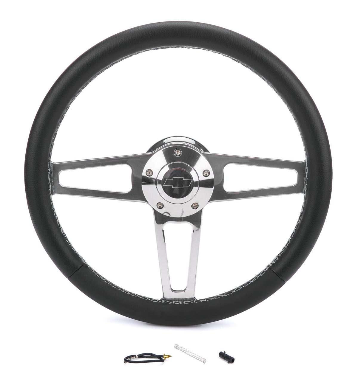 T Series Pol. Wheel Chev rolet Logo/Install Kit - 1911