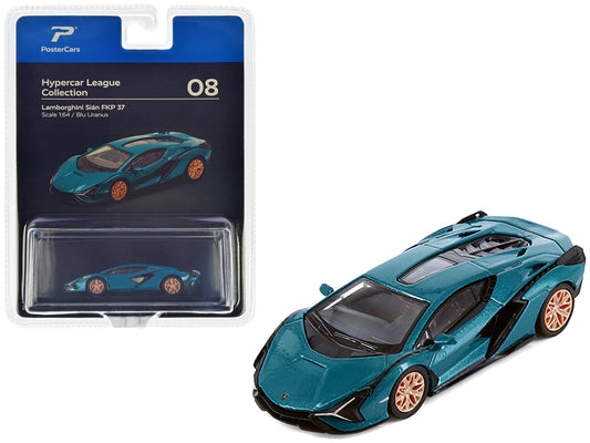 Rapid Vehicles Lamborghini Sian FKP 37 Blu Uranus Blue Metallic "Hypercar League Collection" 1/64...