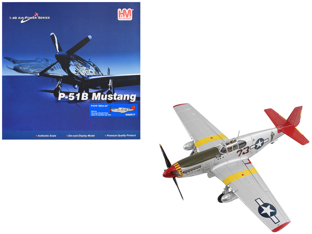 Rapid Vehicles North American P-51C Mustang Fighter Aircraft "Alice-Jo Capt. Wendell Pruitt 302nd...