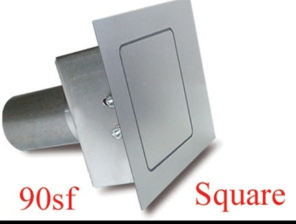 Square Fuel Door Flat Surfaces - 90SF