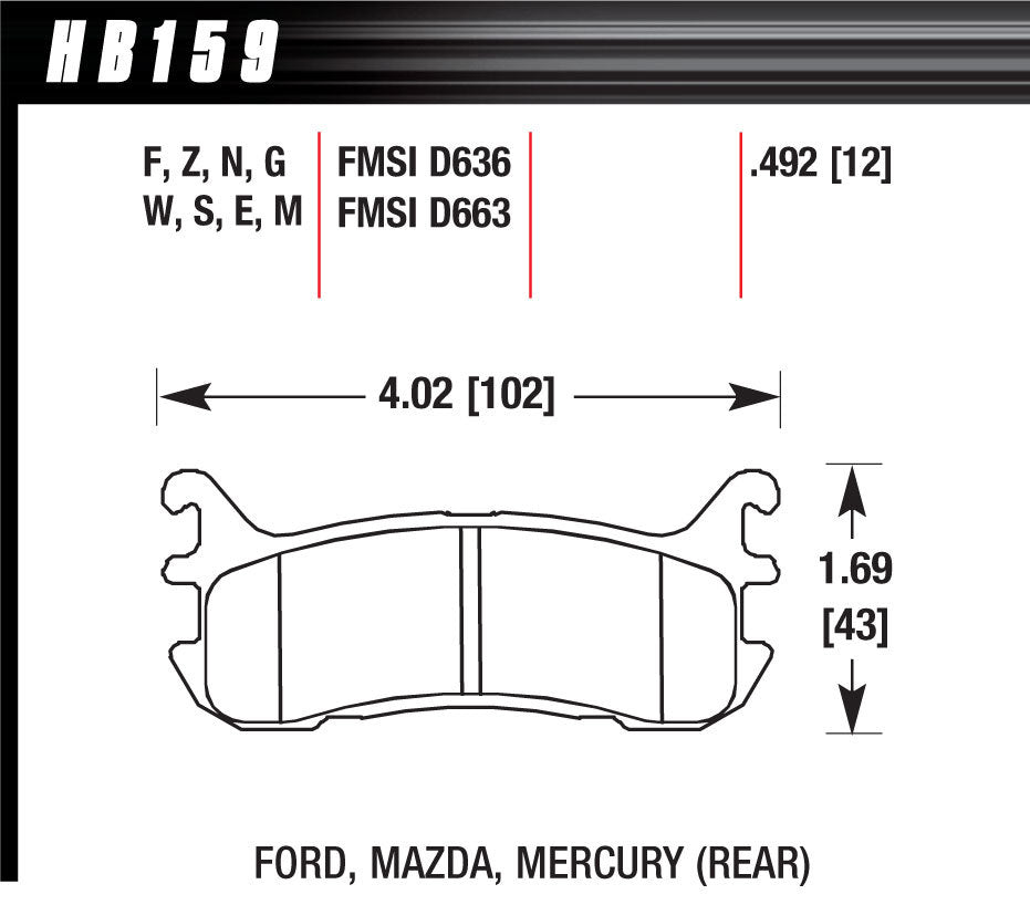 Road Racing Pads - HB159E492