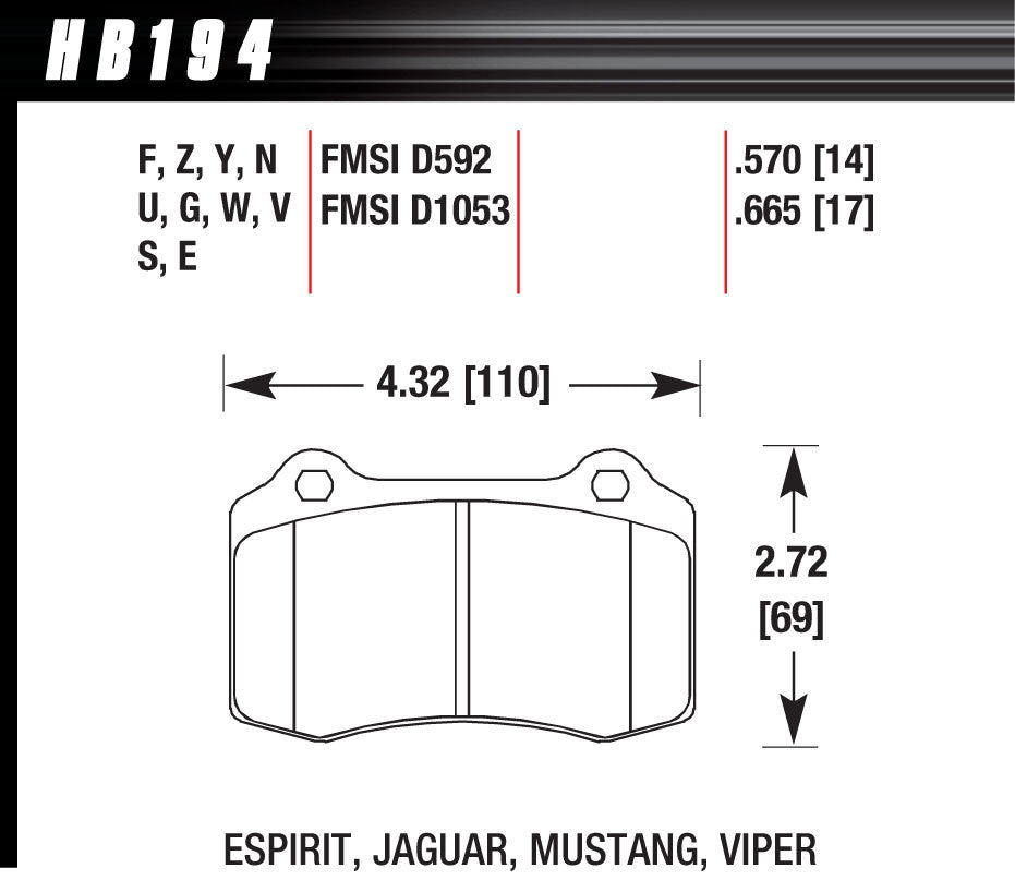 Race Pad DCT-60 - HB194G570