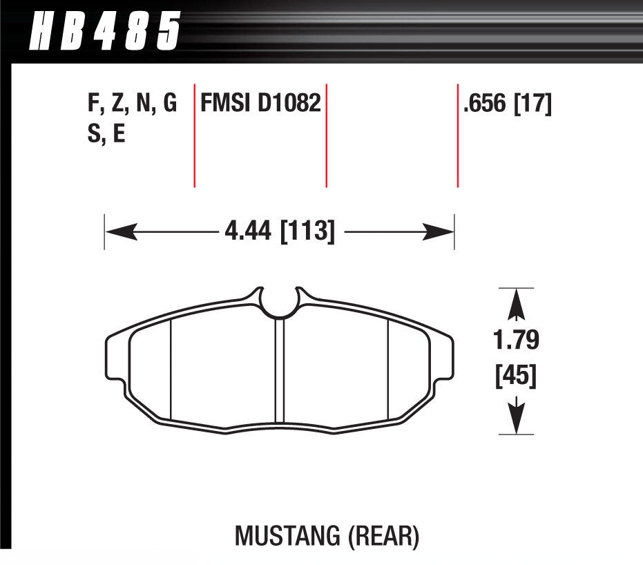 Hawk Race Pads - HB485G656