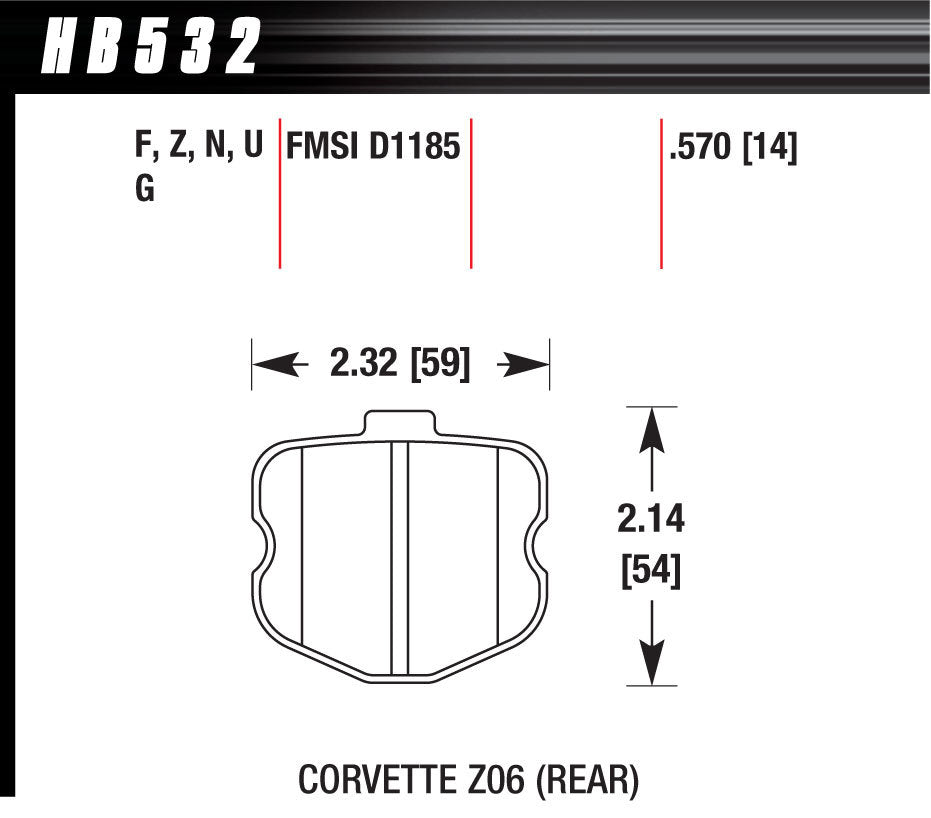 Brake Pads - HB532F570