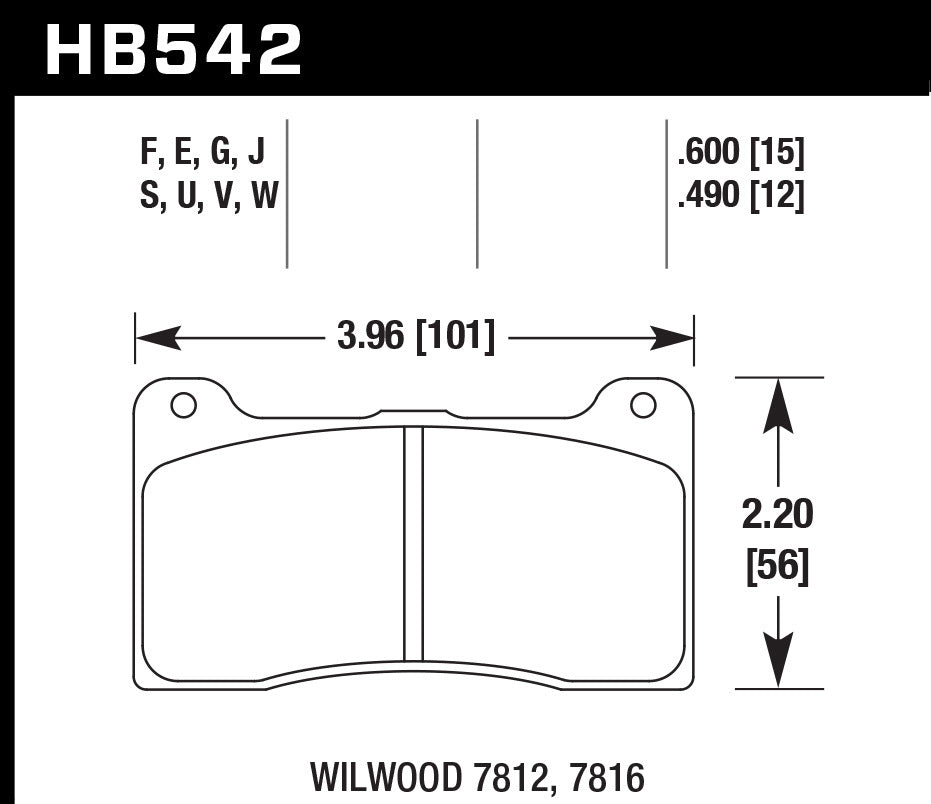 Disc Brake Pad - HB542V490