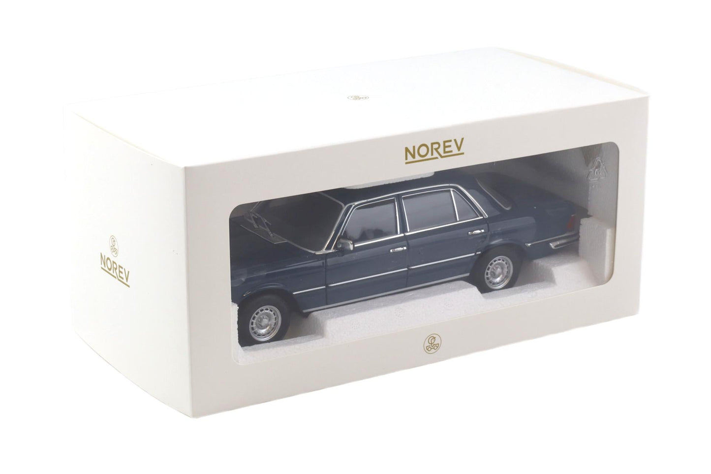Norev 1979 Mercedes-Benz S-Class 350 SE (W116) Hansa Blue 1:18