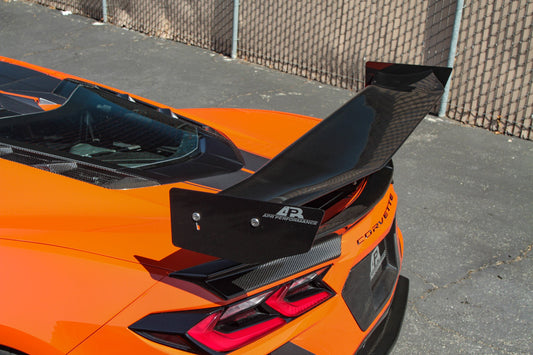 GTC-500 Carbon Fiber Adjustable Wing - Chevrolet C8 Stingray Z51 Corvette Convertible