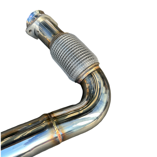 STRATEC SYSTEMS Exhaust for Chevrolet Corvette C8 2020+ Polish Tips 6.2L V8 3" Catback Exhaust -...
