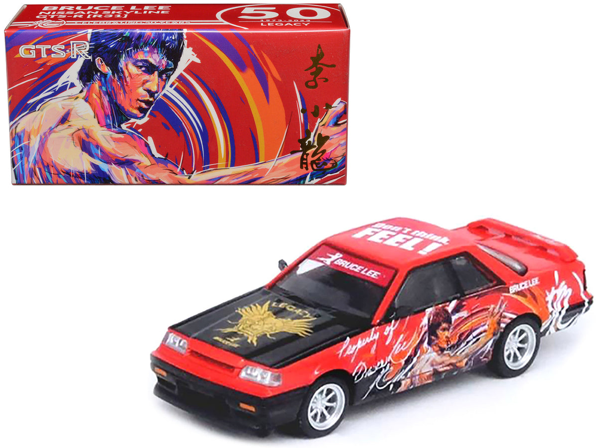 Rapid Vehicles Nissan Skyline GTS-R (R31) RHD (Right Hand Drive) Red with Black Hood "Bruce Lee...