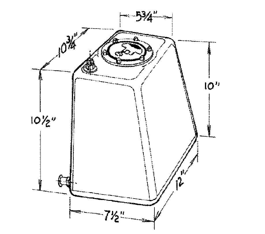 3 Gal. Econo Rail with/ Foam - 29010301