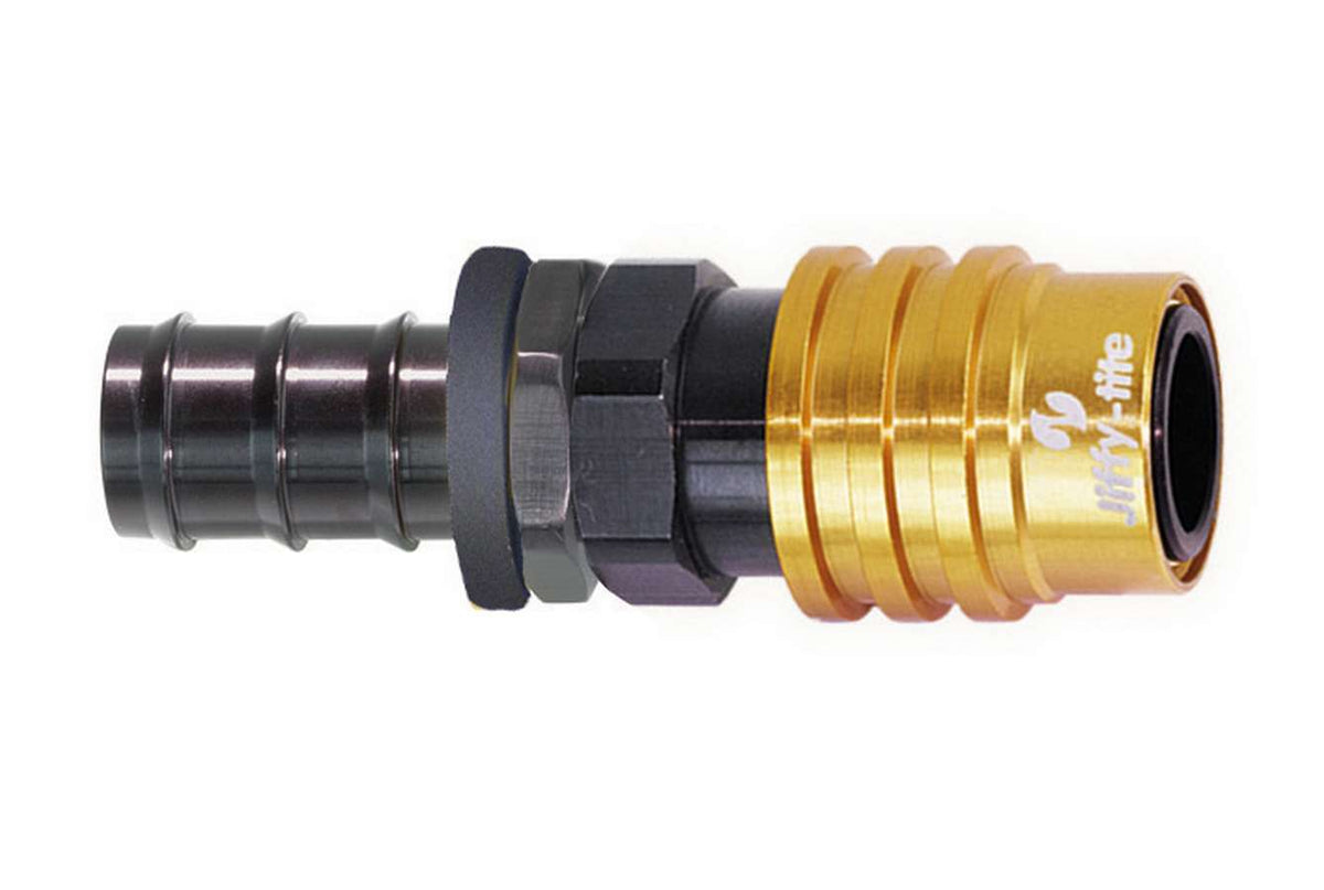 8an Socket Push Lock Hose End- Valved - 31508P
