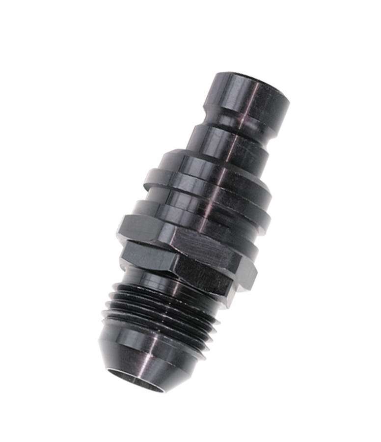 Q/R #8 Male Plug Black - 32408