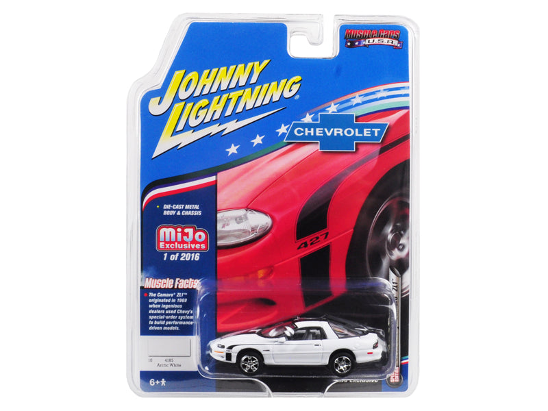 Rapid Vehicles 2002 Chevrolet Camaro ZL1 427 Arctic White with Black Stripes "Muscle Cars USA"...