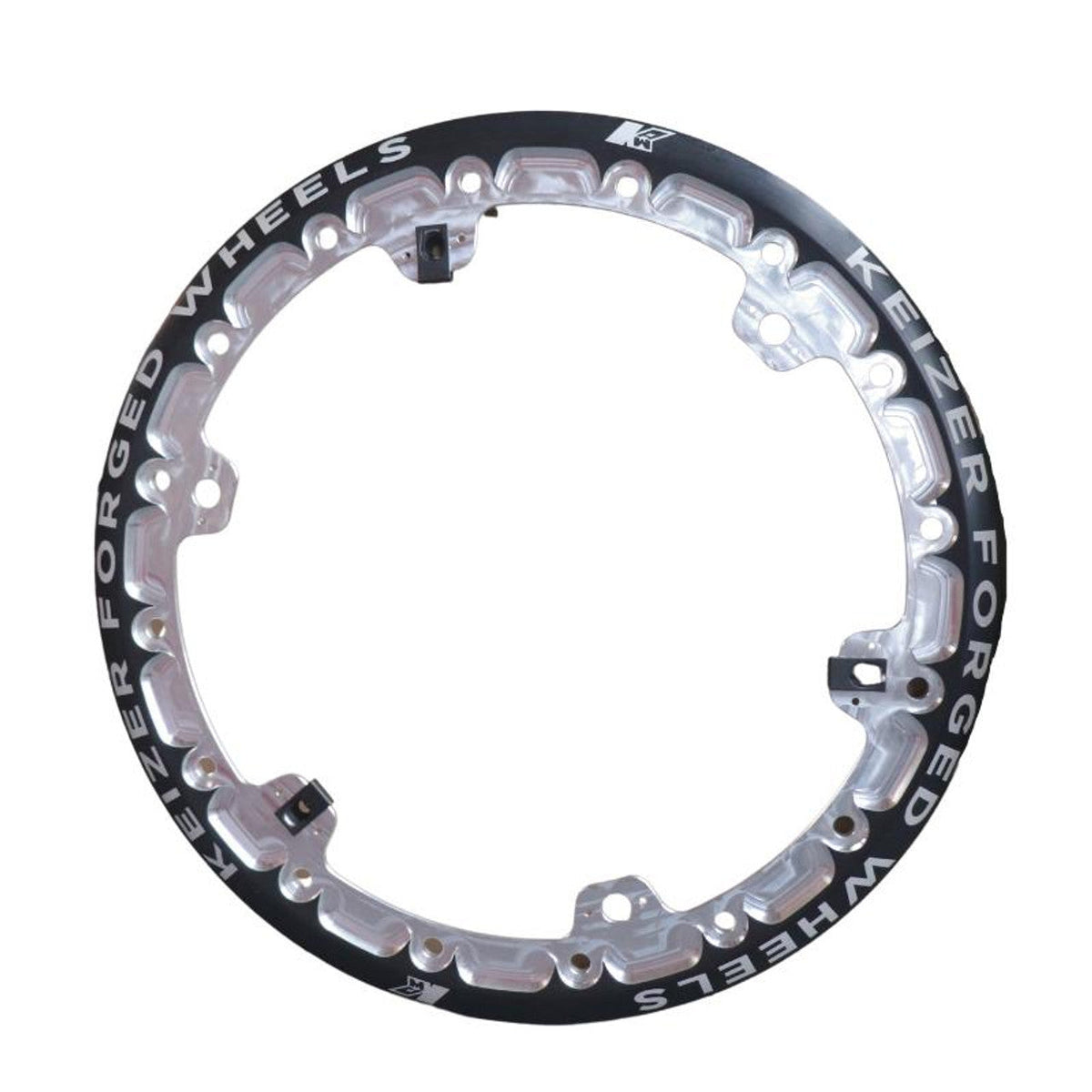 Beadlock Ring Forged Blk 15in w/3 Threaded Tabs - W15FBLTB