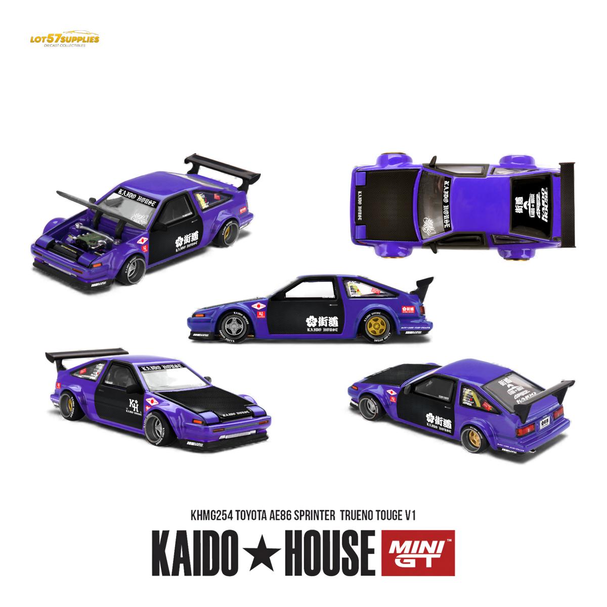 (Pre-Order) Kaido House Toyota AE86 Sprinter Trueno 1:64