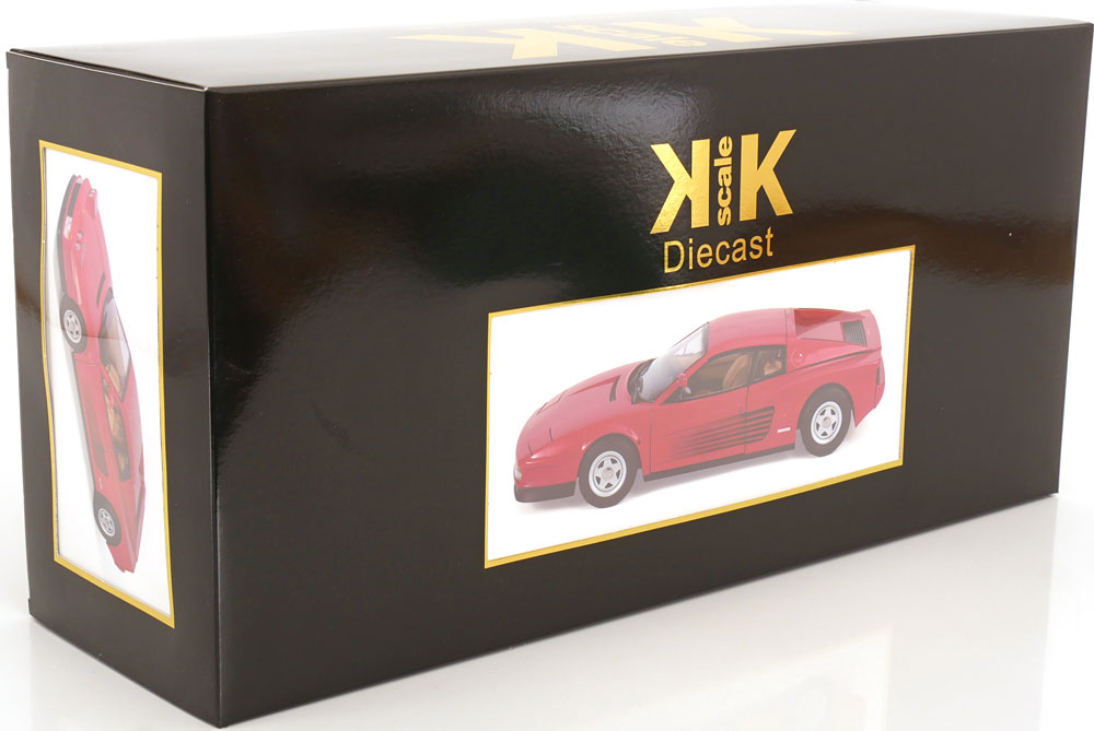 KK Scale 1984 Ferrari Testarossa Red Monospecchio US Version 1:12