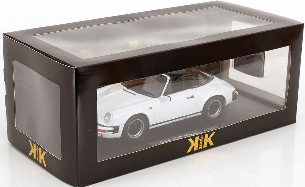 KK Scale 1983 Porsche 911 SC Targa w/ Removable Roof G Series White 1:18