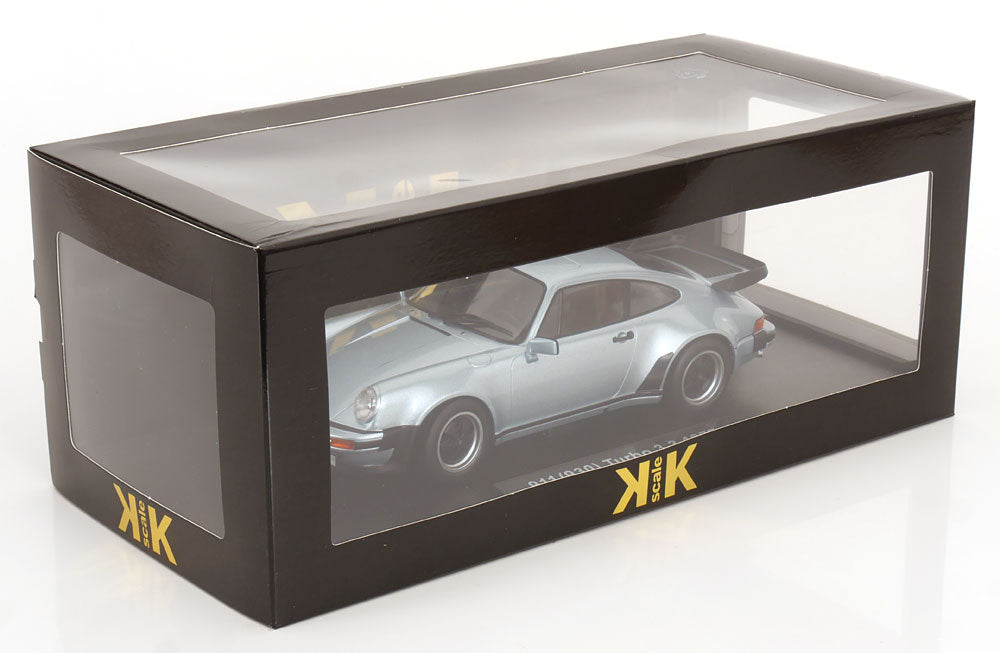 KK Scale 1977 Porsche 911 930 Turbo 3.3 Silver Metallic 1:18
