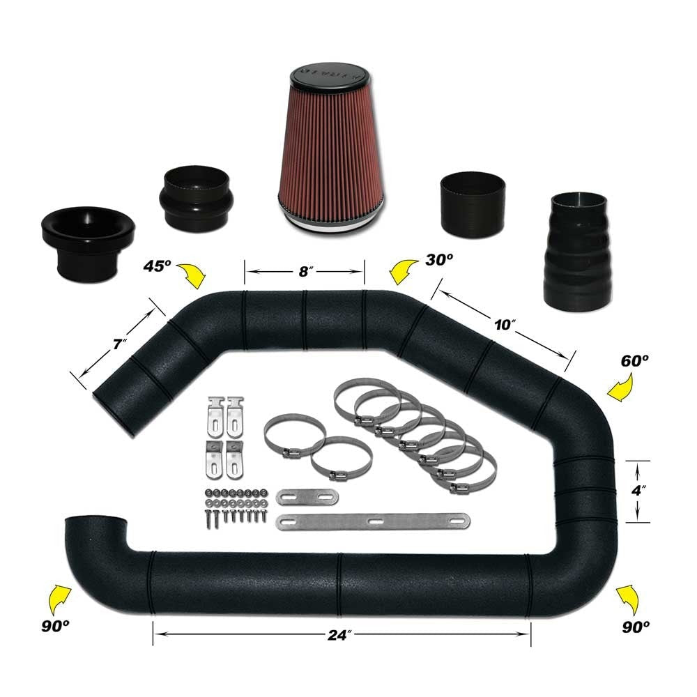 Airaid U-Build-It - Universal 3.5in Master Kit II w/700-469 9in Filter 101-350