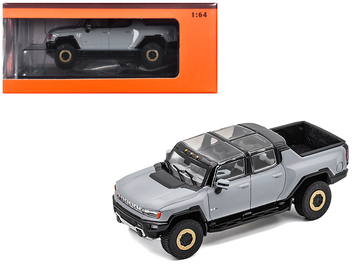 Rapid Vehicles 2022 GMC Hummer EV Pickup Truck Gray 1/64 Diecast Model Car by GCD free shipping...