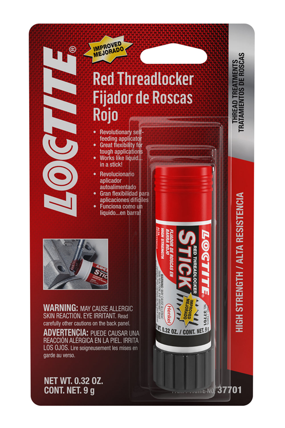 Threadlocker Red Stick 9g/.30oz - 511537