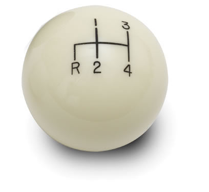 2in Shift Knob Ivory 4 Speed - SK6890