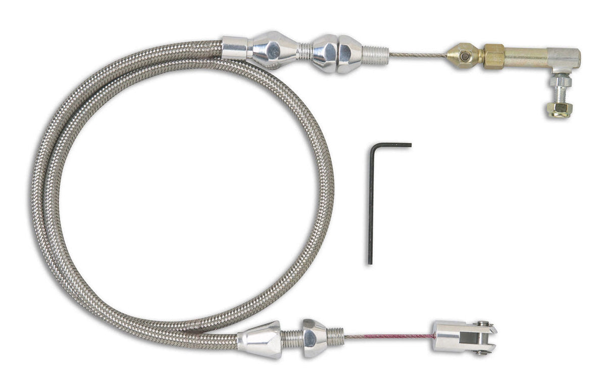 Polished Throttle Cable - TCP1000HT