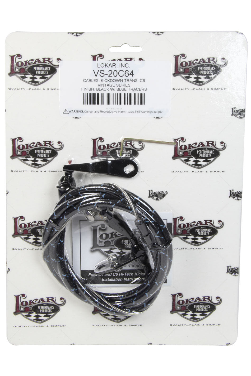 Vs Kickdown Cable Black with/ Blue - VS20C64