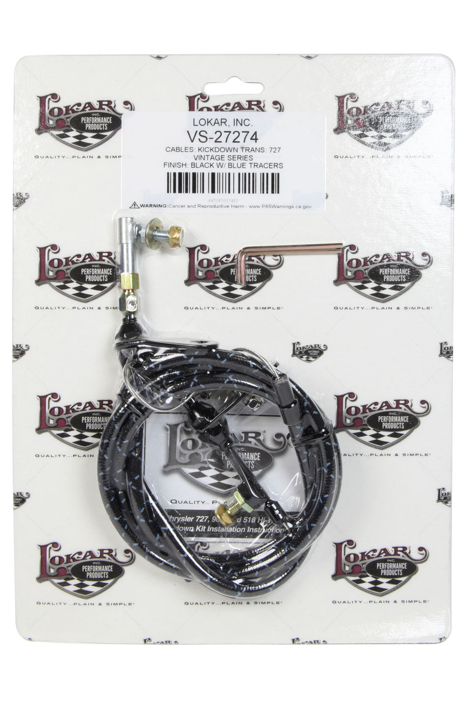Vs Kickdown Cable Black with/ Blue - VS27274