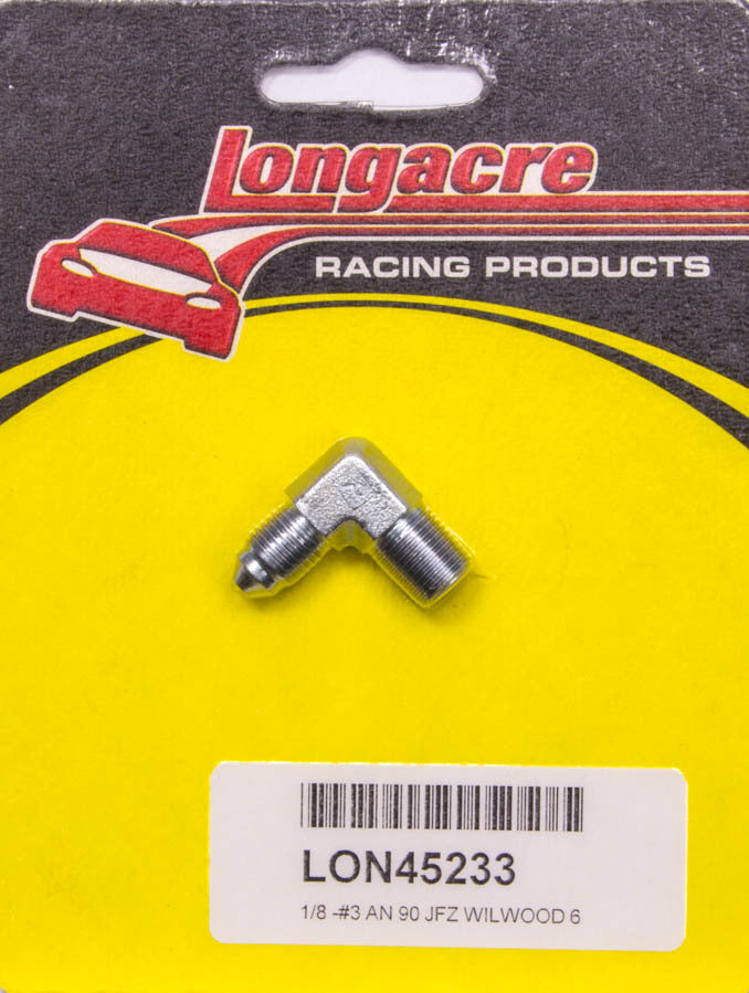 Longacre Brake Fitting #3 90 1/8NPT 52-45233